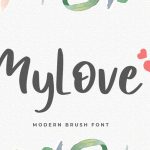 Mylove Brush Font - Full Version Original