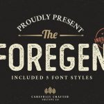 The Foregen Fonts - Full Version Original